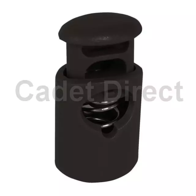 Mil-Tec Cord Stoppers, Black, Pack of 10