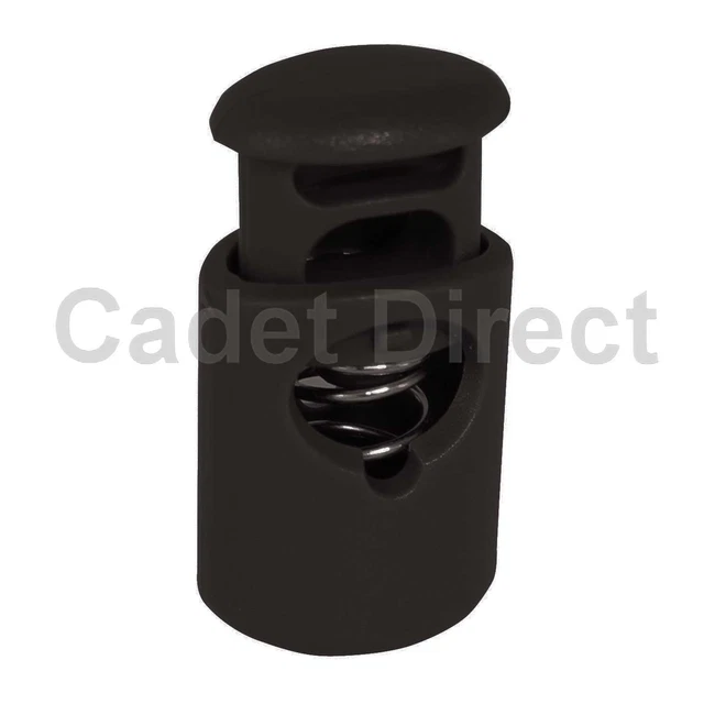 Tapones de cable Mil-Tec, negros, paquete de 10