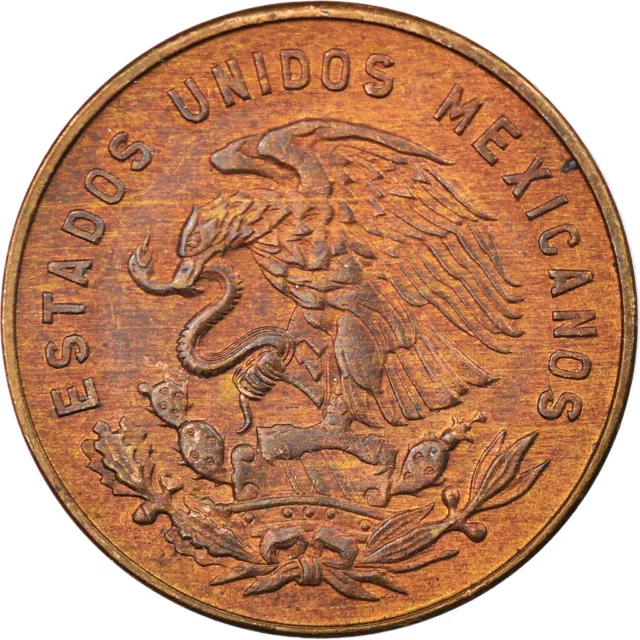 [#813025] Coin, Mexico, 5 Centavos, 1959, Mexico City, EF(40-45), Brass, KM:426
