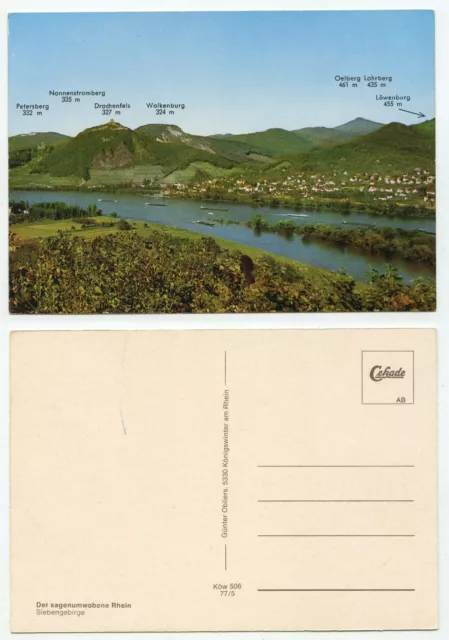 14387 - The fabled Rhine - Siebengebirge - old postcard