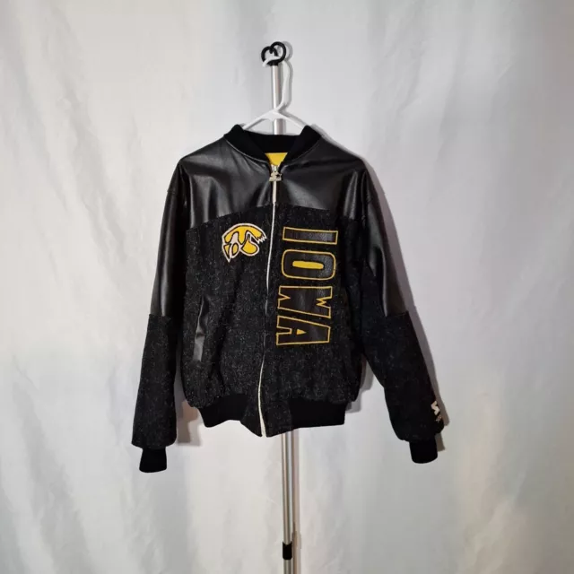 University of Iowa Vintage Black Varsity Jacket