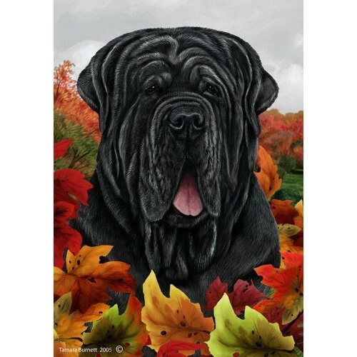 Fall Garden Flag (TB) - Uncropped Neapolitan Mastiff 134721