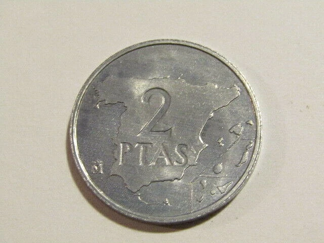 Spain 1982 2 Pesetas unc Coin