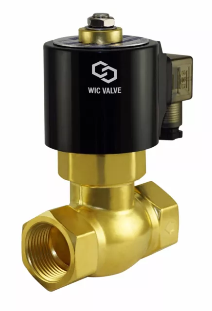 1" Inch Brass Hot Water Steam High Pressure Electric Solenoid Valve NC 24V AC