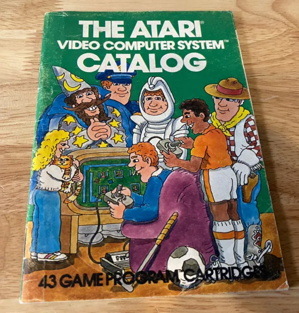 Vintage 1981 Atari 2600 Video Computer System Catalog Video Game Booklet