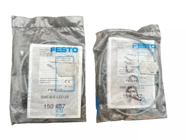 2pc x FESTO SME-8-S-LED-24 150 857 PROXIMITY SENSOR