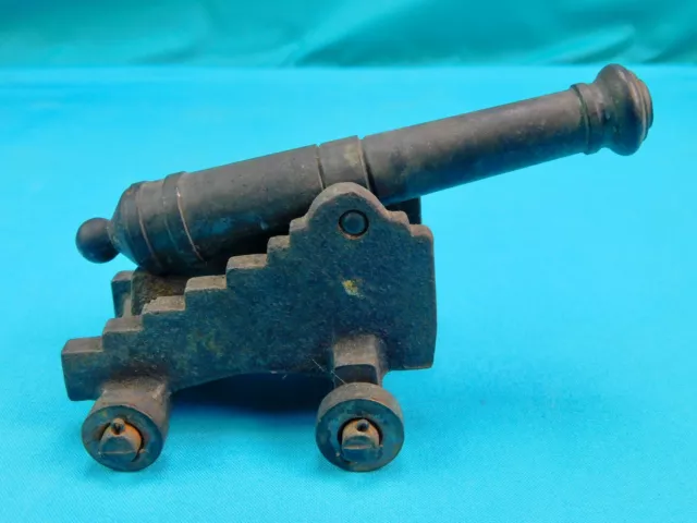 Old US Made Cast Iron Toy Cannon Model