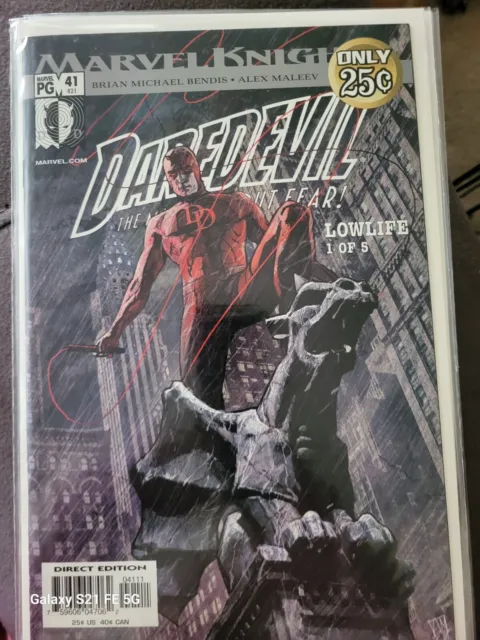 Daredevil (Vol.2) #41 NM Low Life Pt 1 Marvel Knights Marvel Comics 2003 Bendis