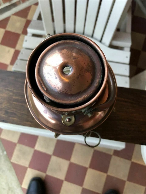 Öllampe Messing & Kupfer Anker Maritime Schiffslaterne Bootslampe aus Messing 4