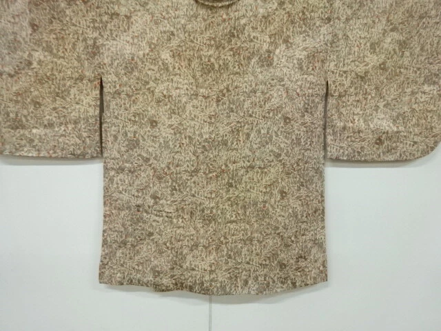 6181099: Japanese Kimono / Antique Haori / Mon Kinsha / Abstract Tree