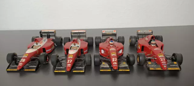 4 Stk. 1:18 Ferrari F1 Formel 1 Konvolut Michael Schumacher 1994 F93A 412t1