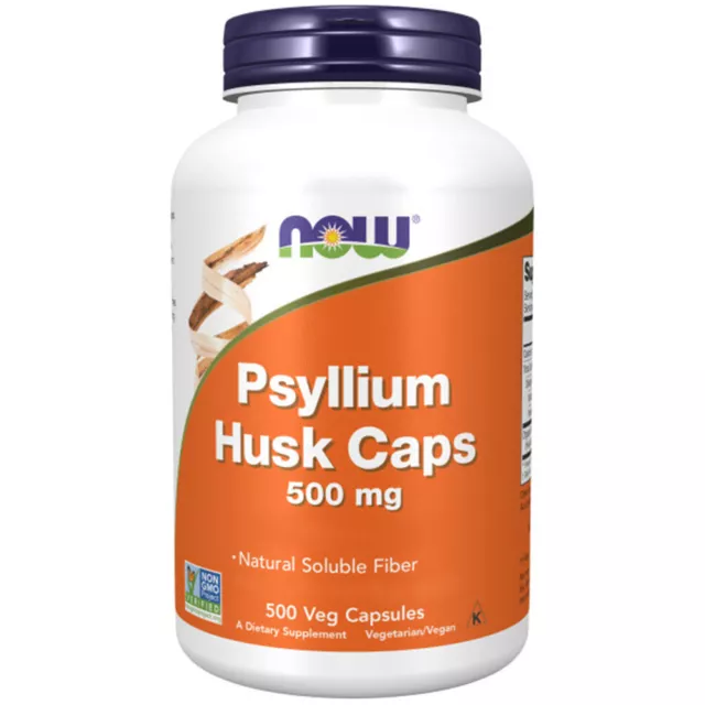 Now Foods, Psyllium Husk, 500mg, 500 Veg. Kapseln - Blitzversand