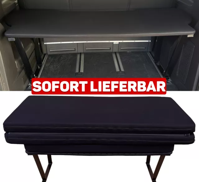 Multiflexboard inkl. Konsolen & Klappmatratze Set für VW T5 T6 T6.1 Multivan