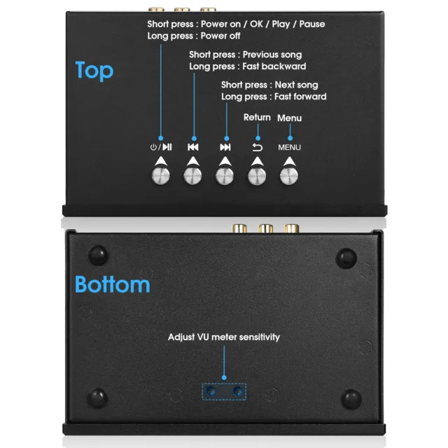 Digitaler Mediaplayer für USB-Laufwerke/SD-Karten,  Musik-Streamer-Player DSD256 3
