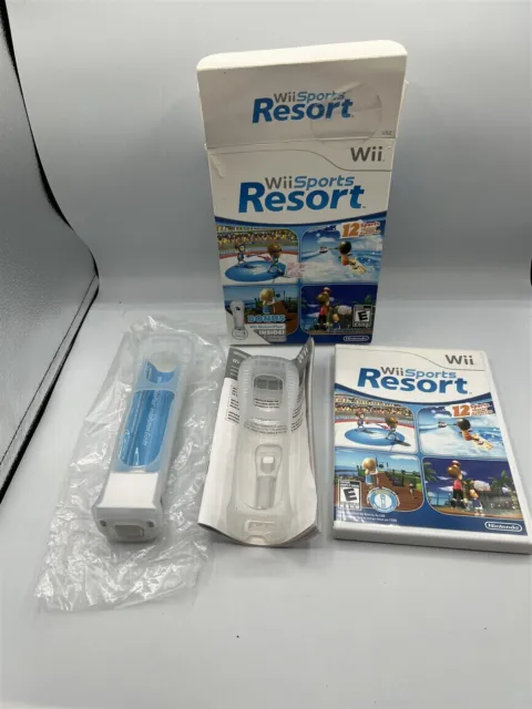 Nintendo Wii Sports Resort Big Box Bundle Complete Game W/ Motion Plus Adapter