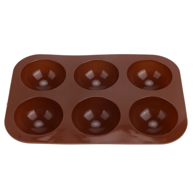 Stampo semisfera cassaforte flessibile 3 pz stampo da forno 6 fori silicone