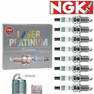8 Pcs Laser Platinum Spark Plugs NGK 7968 PZFR5D-11 7968 PZFR5D11 ms