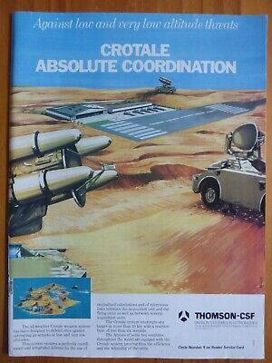 8/1983 PUB THOMSON-CSF CROTALE AIR DEFENSE SYSTEM DEFENSE ANTI AERIENNE AD 
