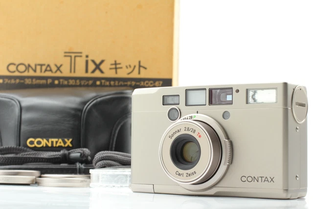 [Almost Unused] Contax Tix Carl Zeiss 28mm f/2.8 APS Film Camera From JAPAN
