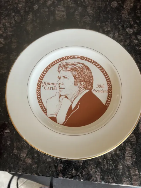 Circa-1977 Jimmy Carter 39th President Inaugural Era portrait plate-Appomattox!