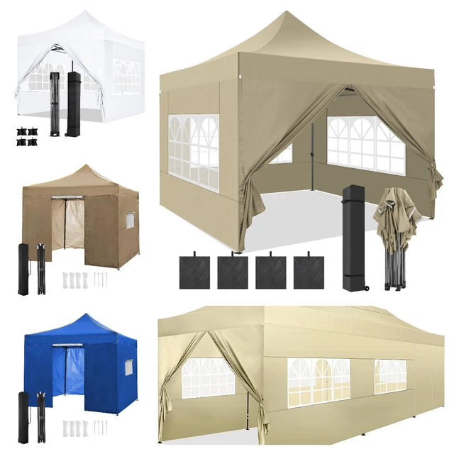 Pavillon Wasserdicht Gartenzelt Partyzelt Faltpavillon Gartenpavillon 3x3m/3x9m 3