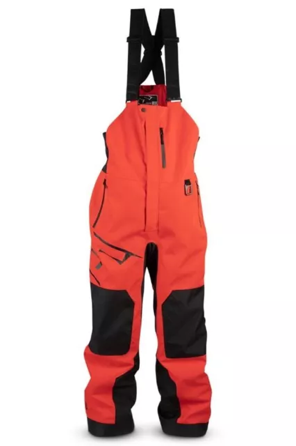 509 Evolve Snowmobile Bibs Shell Water/Windproof Stretch Red Snow Pants