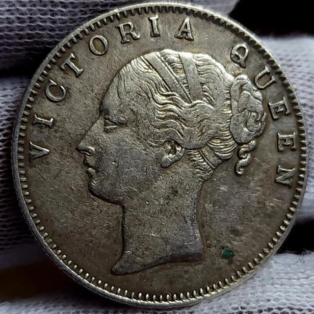 British India Victoria Silver 1 Rupee 1840 Error Coin | SIL9