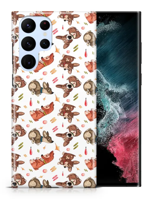 Case Cover For Samsung Galaxy|Watercolor Dog Puppy Pattern #1