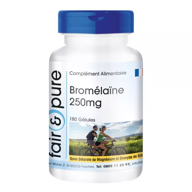 Bromélaïne 250 mg - 180 gélules - végétalien | fair&pure