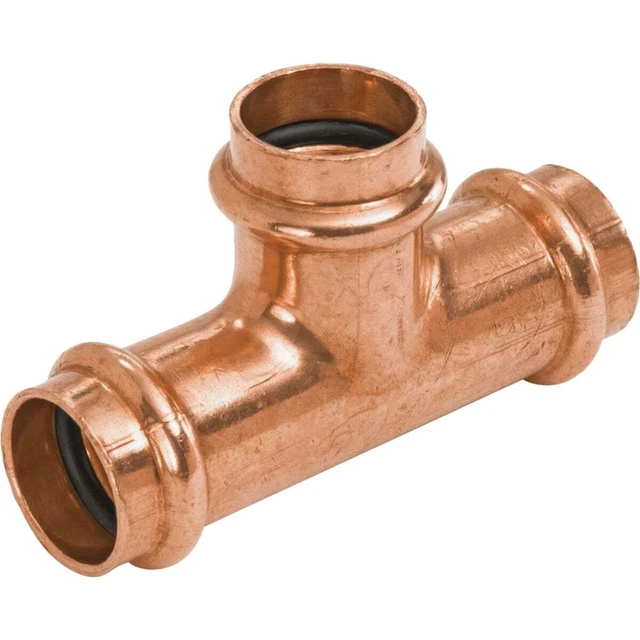 1 In. x 1 In. x 1/2 In. PxPxP Reducing Press Copper Tee 9099555PCU  9099555PCU
