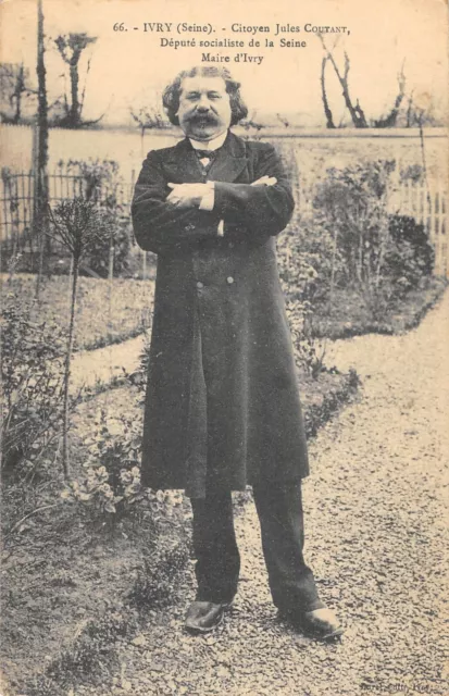 Cpa 94 Ivry Sur Seine / Citizen Jules Coutant / Deputy / Socialist Of The Seine