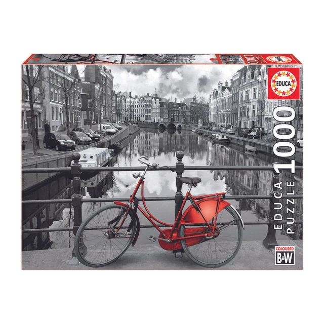 Educa Puzzle. Amsterdam black & white 1000 Teile Educa