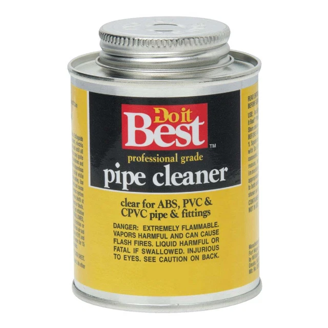 Do it Best 32 Oz. All-Purpose Pipe Clear PVC Cleaner 019137-12 Pack of 12 SIM