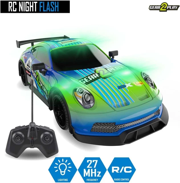 GEAR2PLAY RC NIGHT Flash ferngesteuertes Auto - Rennwagen mit LED-Be ...