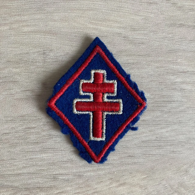 INSIGNE BRODÉ 1ÈRE DIVISION FRANCAISE LIBRE WW2 MILITARIA EUR 30,00