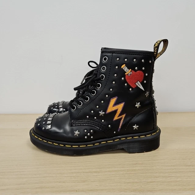 DR MARTENS 1460 Spike Black Metallic Stud Studded Goth Punk Rare Boots Uk 6 199.99 PicClick UK