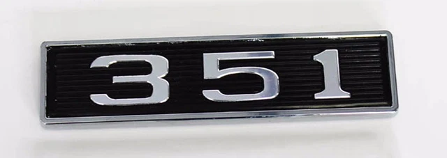 1969 Ford Mustang Hood Scoop Emblem 390 | Original Style Pins & Nuts HSE-3