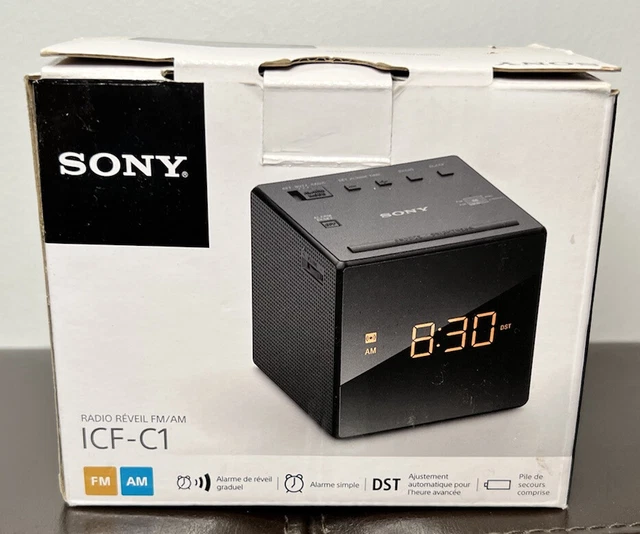 SONY ICFC1 DESKTOP Alarm Clock AM FM Radio Black 14.88 PicClick