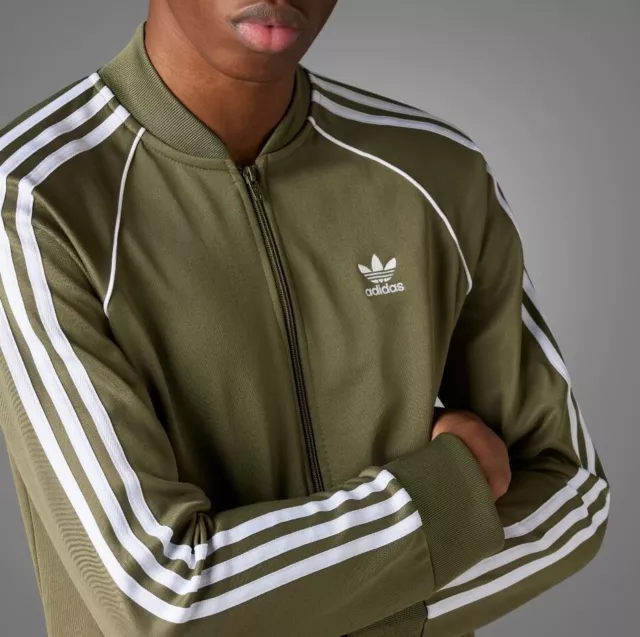 New Mens Adidas Originals Superstar Trefoil Track Jacket ~Size Small  #Ia4784