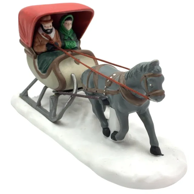 Dept 56 Heritage Village Collection One Horse Open Sleigh Accessory Christmas