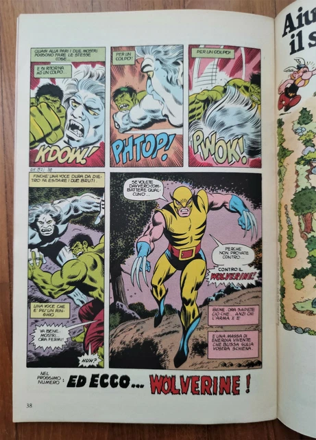 Incredible Hulk 180-181 First Appearance Wolverine Italian Edition