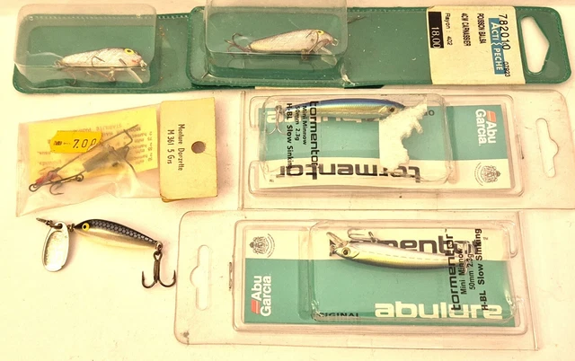 Lot De Leurres De Pêche Vintage - Rapala Et Autres - Crankbaits Anciens