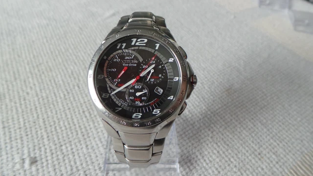 CITIZEN ECO DRIVE CHRONOGRAPH H570 5024251 Gents Watch In Full Working Condition 79.99 PicClick UK