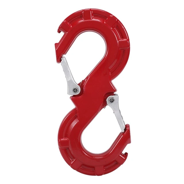 Rosso a forma di S rimorchio salvataggio catena verricello gancio auto recupero traino fuoristrada K C6W8