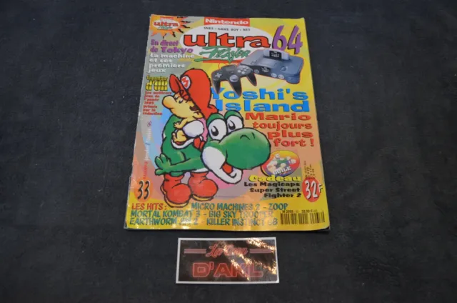 Magazine Jeux Vidéos - Ultra Player n°33 - Ultra 64, Yoshi's Island, MK 3