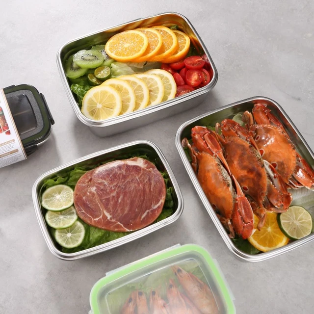 Boîte à Lunch Bento En Inox – Grande Capacité – Multicouche – Qualité Alimentaire