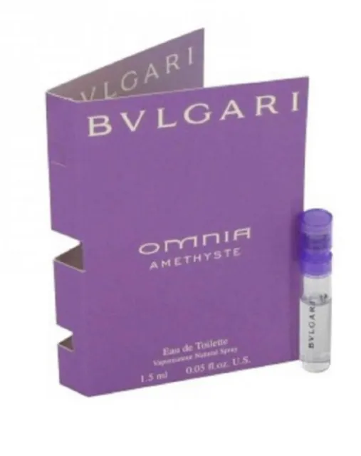 Bvlgari Omnia Amethyste Perfume Edt 1.2ml Sample Travel Genuine Vial