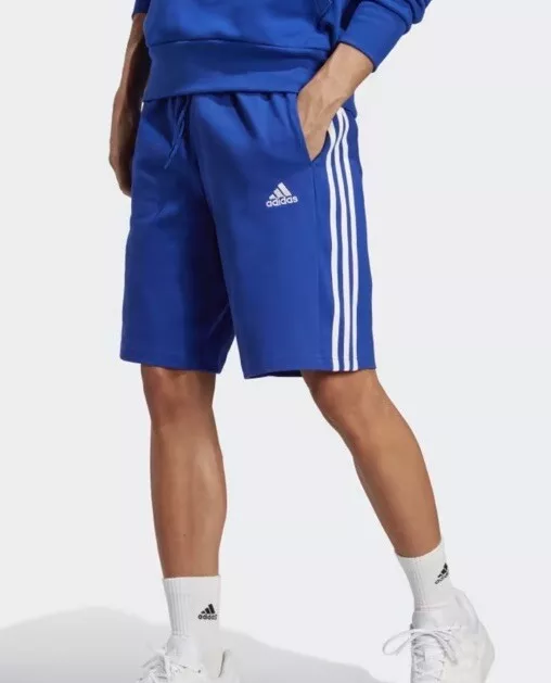 Adidas Men's Essentials Single Jersey 3-Stripes Shorts Size 2XL