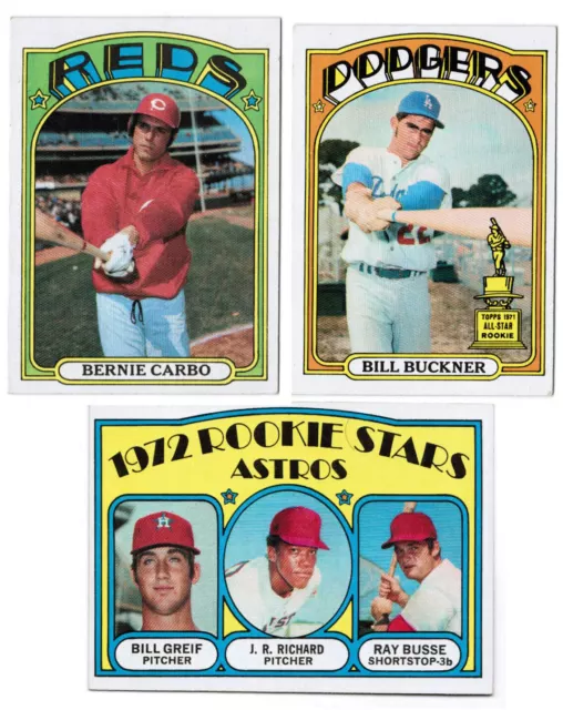 Topps 1972 Baseball Card EX to EX MT Finish Your Set FLAT SHIP RATE- SAVE ON 4+