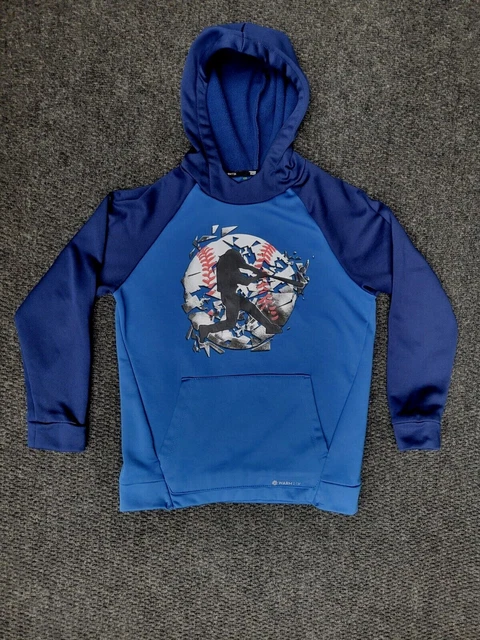 Tek Gear WarmTek Baseball Boys Blue Hoodie Size Medium